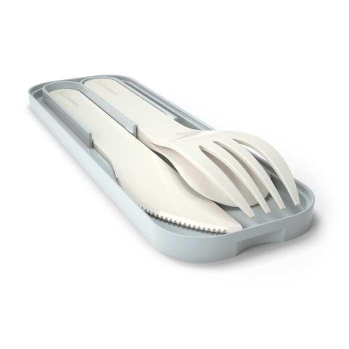 Talheres de Plástico Biodegradável - Branco