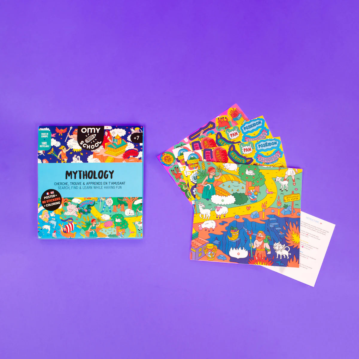 Poster Mitologia com Autocolantes - OMY School