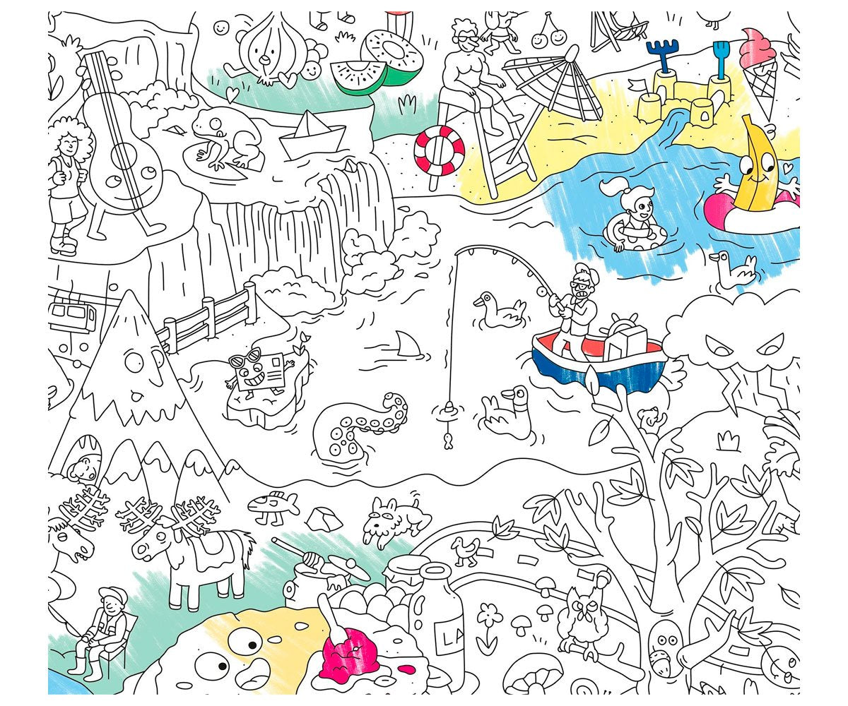 Poster XL Omy 4 Estações para Pintar