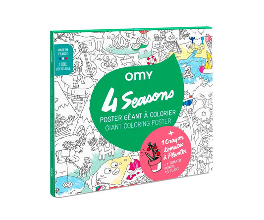 Poster XL Omy 4 Estações para Pintar