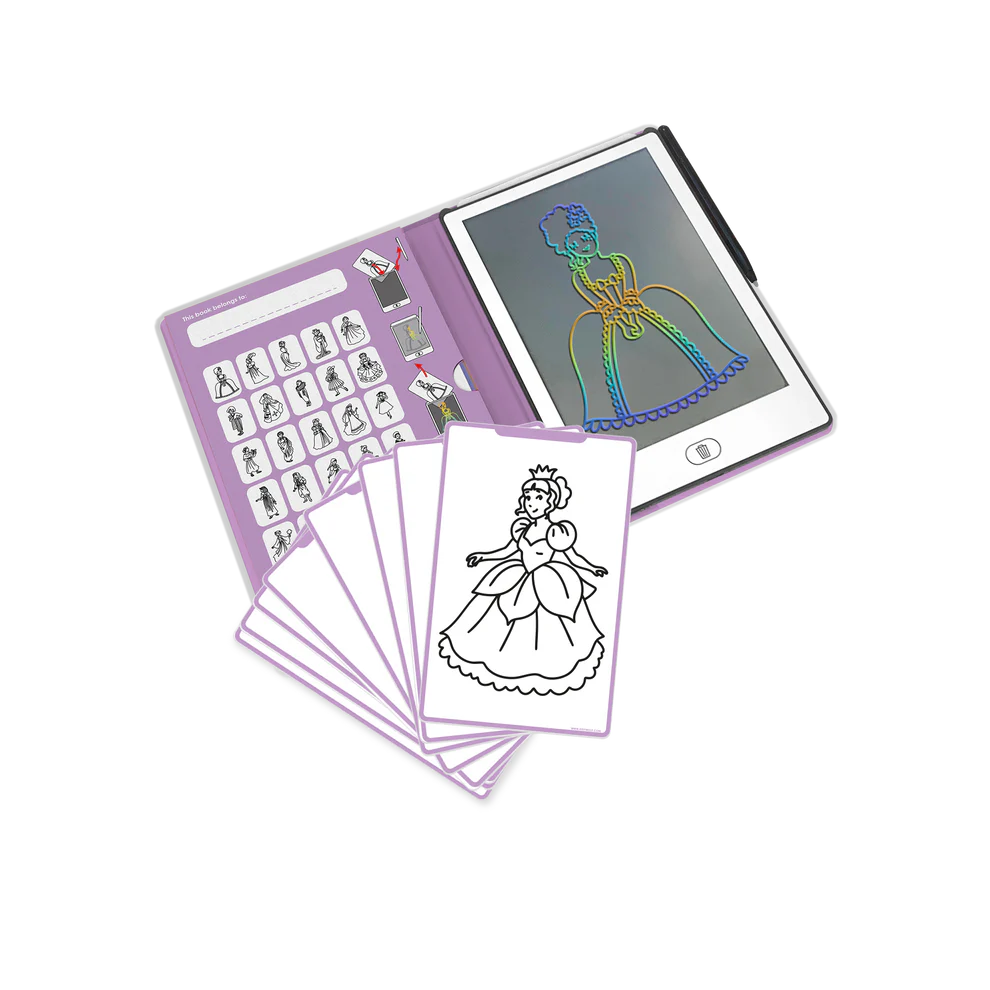 Bloco de Desenho com Ilustrações - Princesas