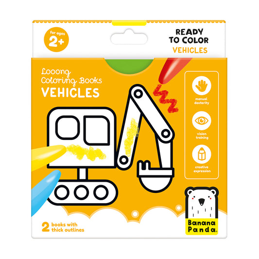 Livro de Pintar Looong - Meios de Transporte