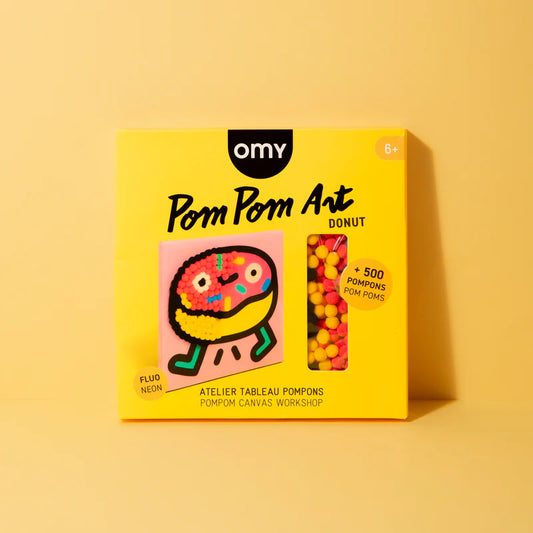 Kit Criativo - Quadro com Pompons Donut