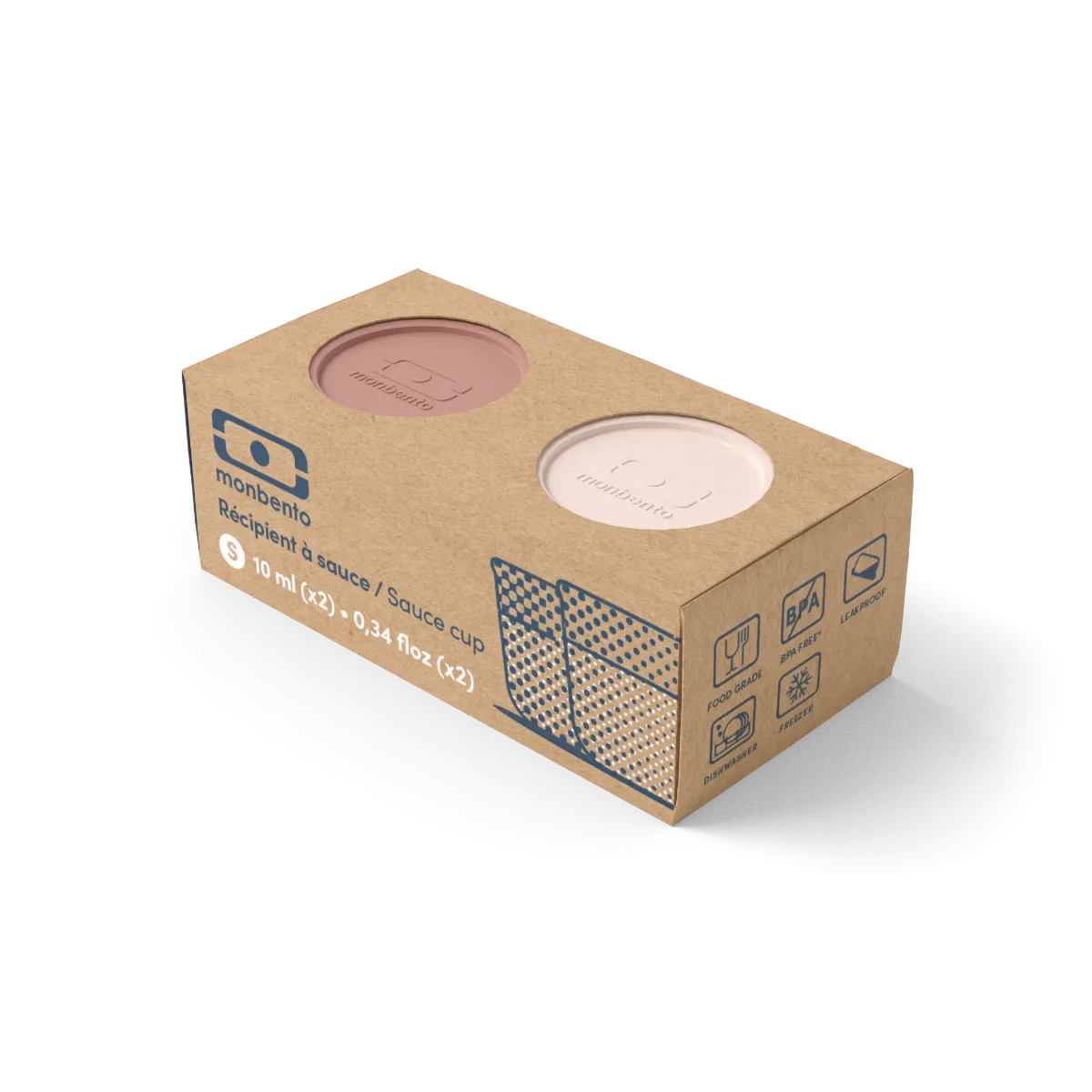 Recipientes para Molhos - Rosa Natural e Moka